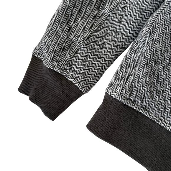 Club Monaco Quilted Herringbone Bomber Jacket XS Cotton Minimalist Streetwear - Picture 6 of 6